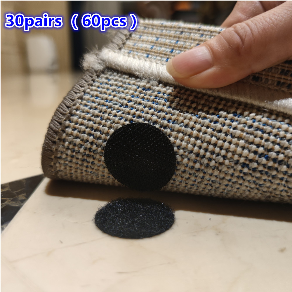 4pcs Carpet Tape Corner Side Gripper Reusable Heart Shape Rug