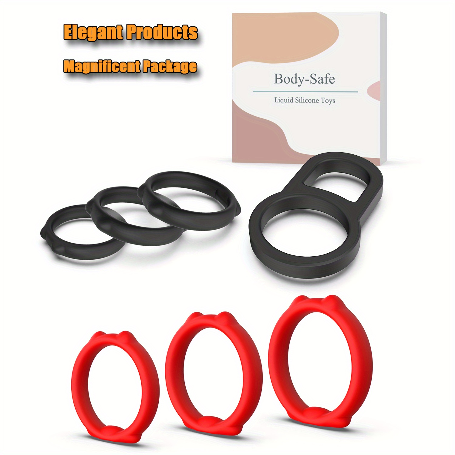 Silicone Double Penis Rings Male Masturbator Cock Ring - Temu Australia