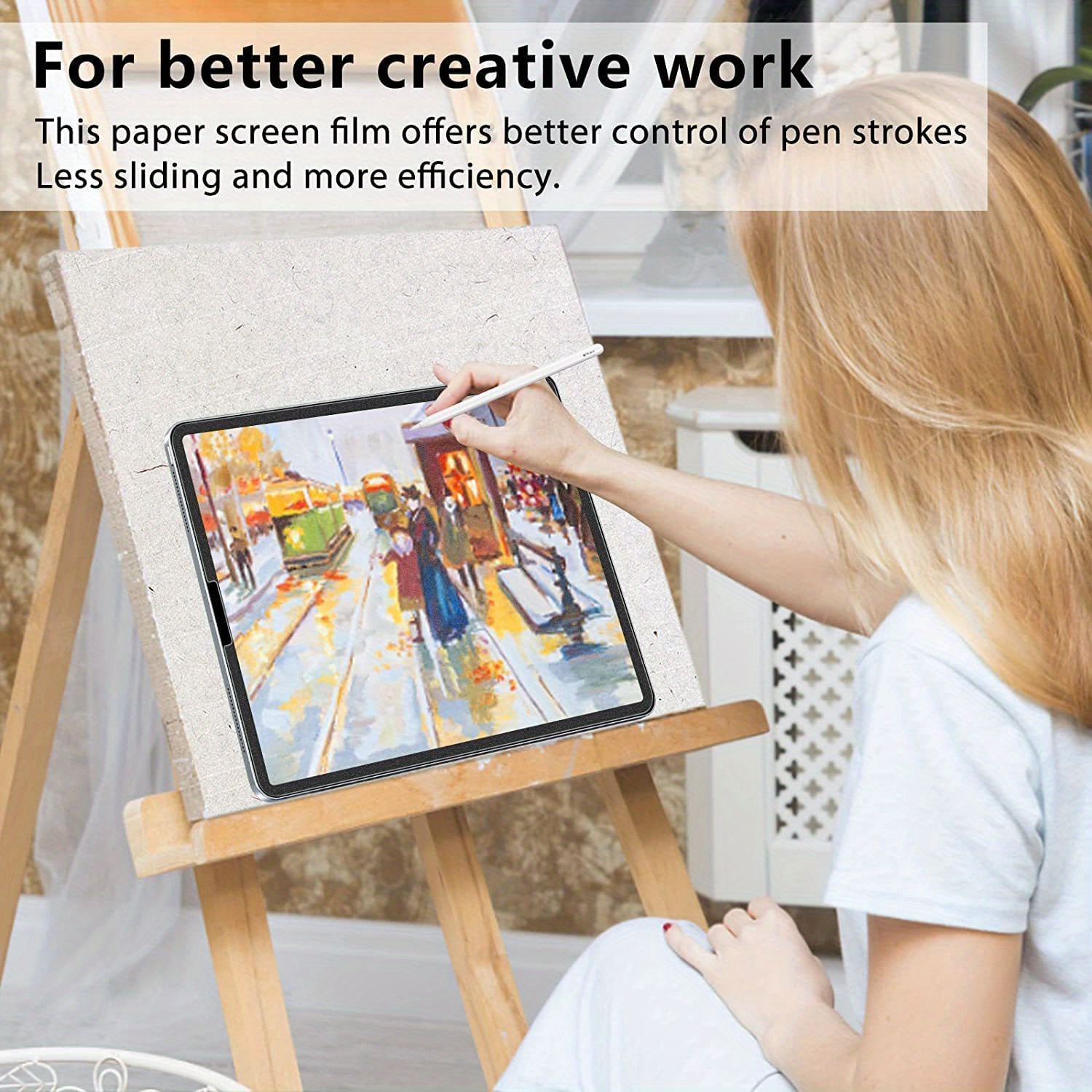 2pcs Matte PET Like Paper Protective Film for iPad Pro 11 2022 13 2024 Mini 6 7 8.3 2021 Air 5 4 3 2 1 10.9'' Air 11 13 2024 2025 11th (A16) Screen Protector for iPad Air 1/2 9.7'' 5th 6th 2018 10.2 Inch 7th 8th 9th 10th 2022 12.9''