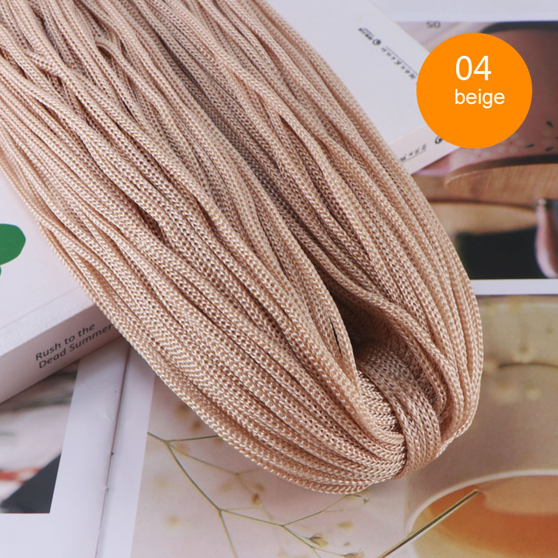 200m 3mm Nylon Cord Yarn Thread DIY Hand Cushion Hat Crochet Hollow Line  06US