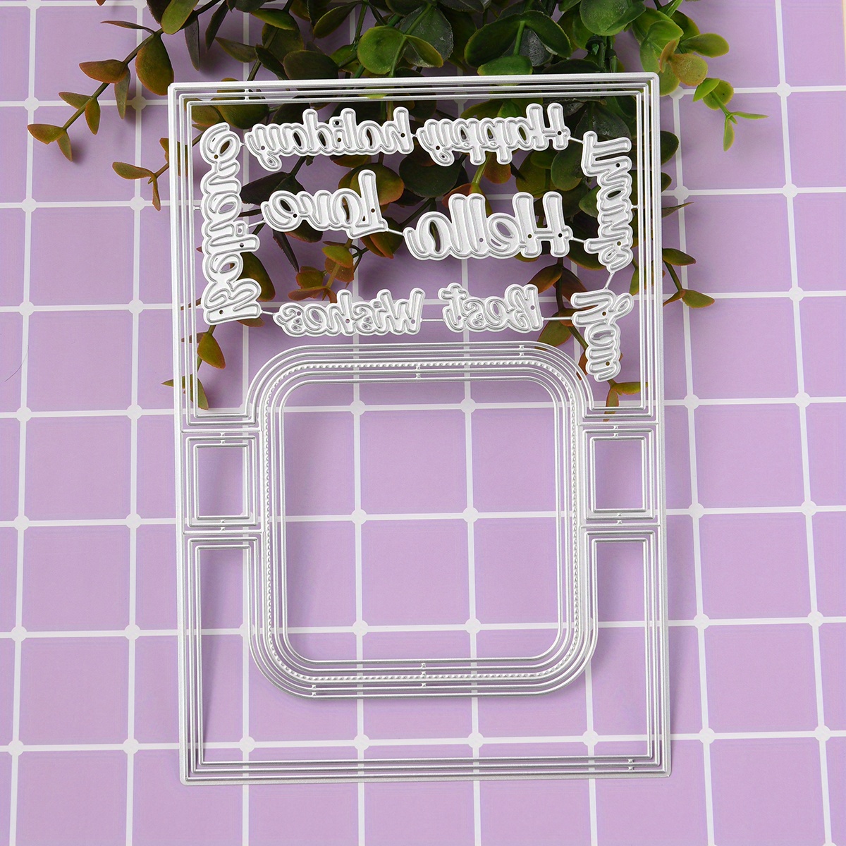Image of Diy Gift Box & Card Making Metal Cutting Die - Scrapbooking Embossing Template For Crafts And Office Supplies, Paper Card, Craft Template