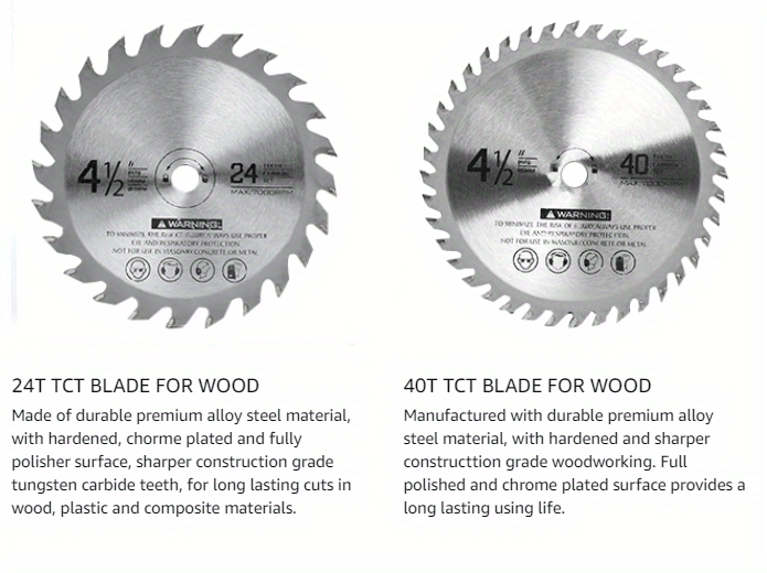 Black Decker 6 1/2 circular saw blade Contractors Chrome Plated