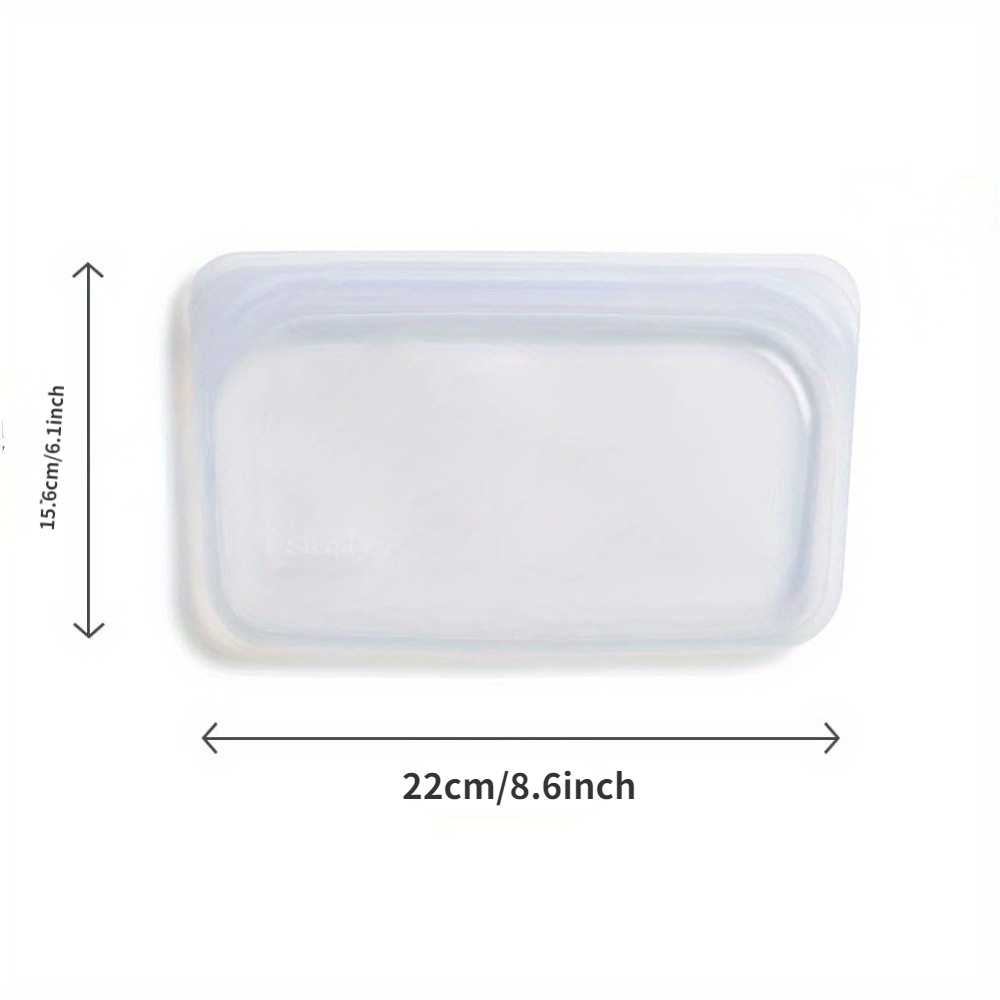 Stasher Reusable Silicone Storage Bag, Food Storage Container, Microwave  and Dishwasher Safe, Leak-free, Bundle 4-Pack Small, Clear