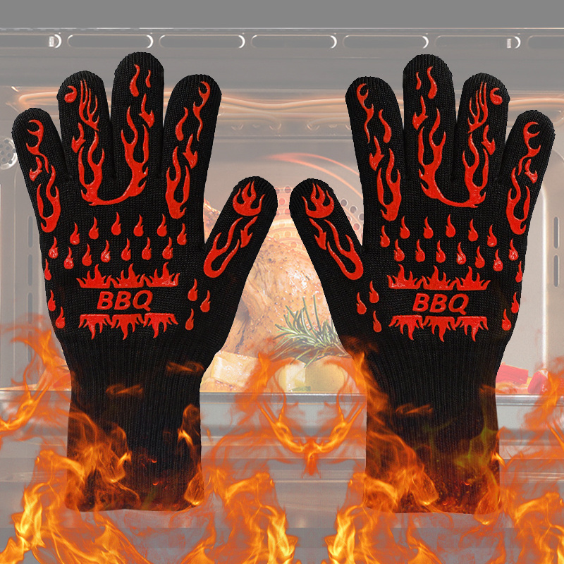 1 unidad de guantes para horno anti-calor para el hogar, guantes aislantes  para hornear resistentes a altas temperaturas gruesos para cocina, guantes  para horno microondas - Temu
