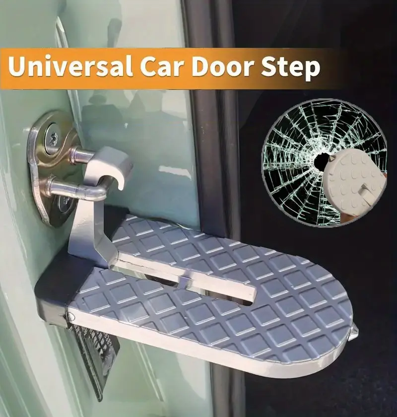 Escalón plegable de Metal para puerta de coche, Pedal de