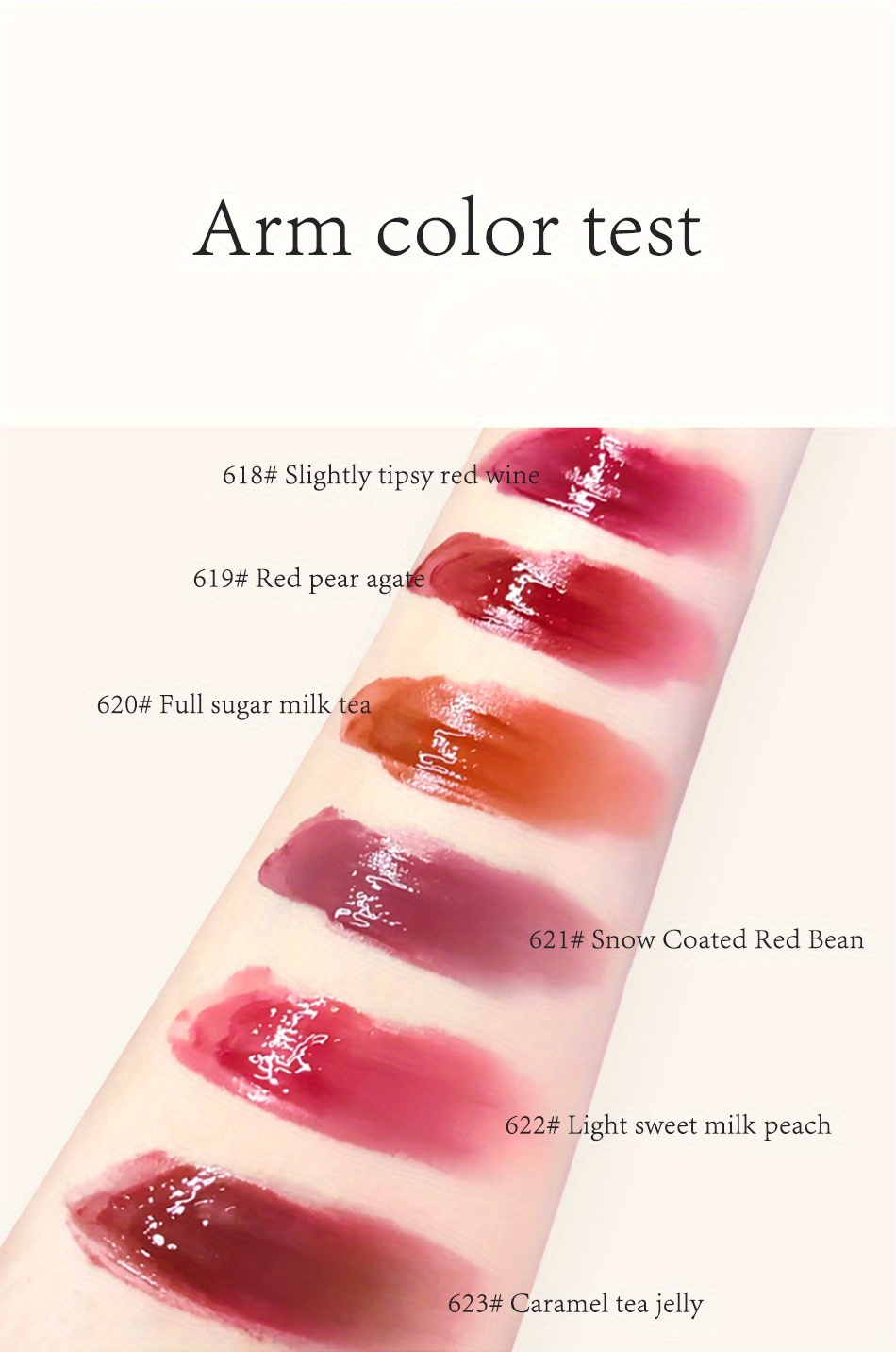 6 Lip Glaze Lip Gloss Long Lasting Waterproof Moisturizing Lipstick Lip ...