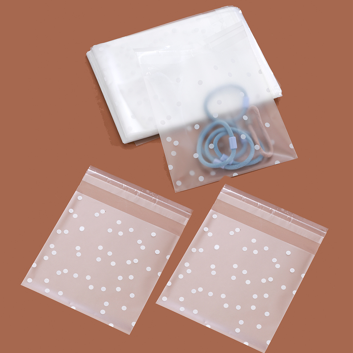 100pcs Clear Gift Bag, Plastic Small Candy Bag, Biscuit Bag, For Gift
