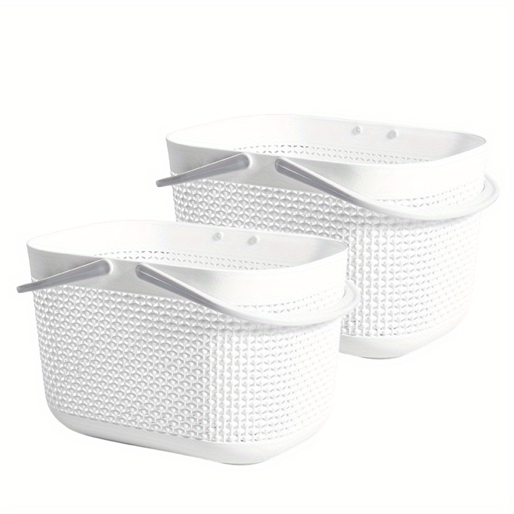 Aevtih Cesta de ratán para papel higiénico, cestas para almacenamiento con  asas integradas, cesta de baño y almacenamiento de toallas, cesta para