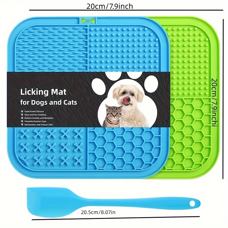 Pet Feeding And Bathing Distraction Pad Slow Feeder Mat With - Temu