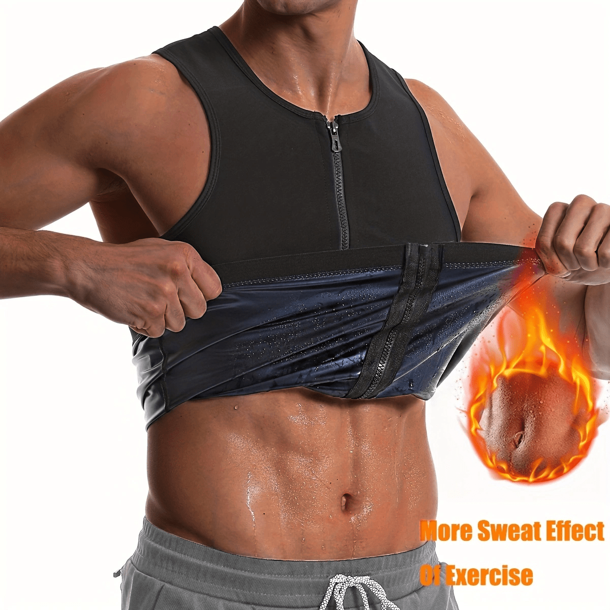 Waist Trimmer Men Weight Loss Stomach Trainer Sweat Workout - Temu