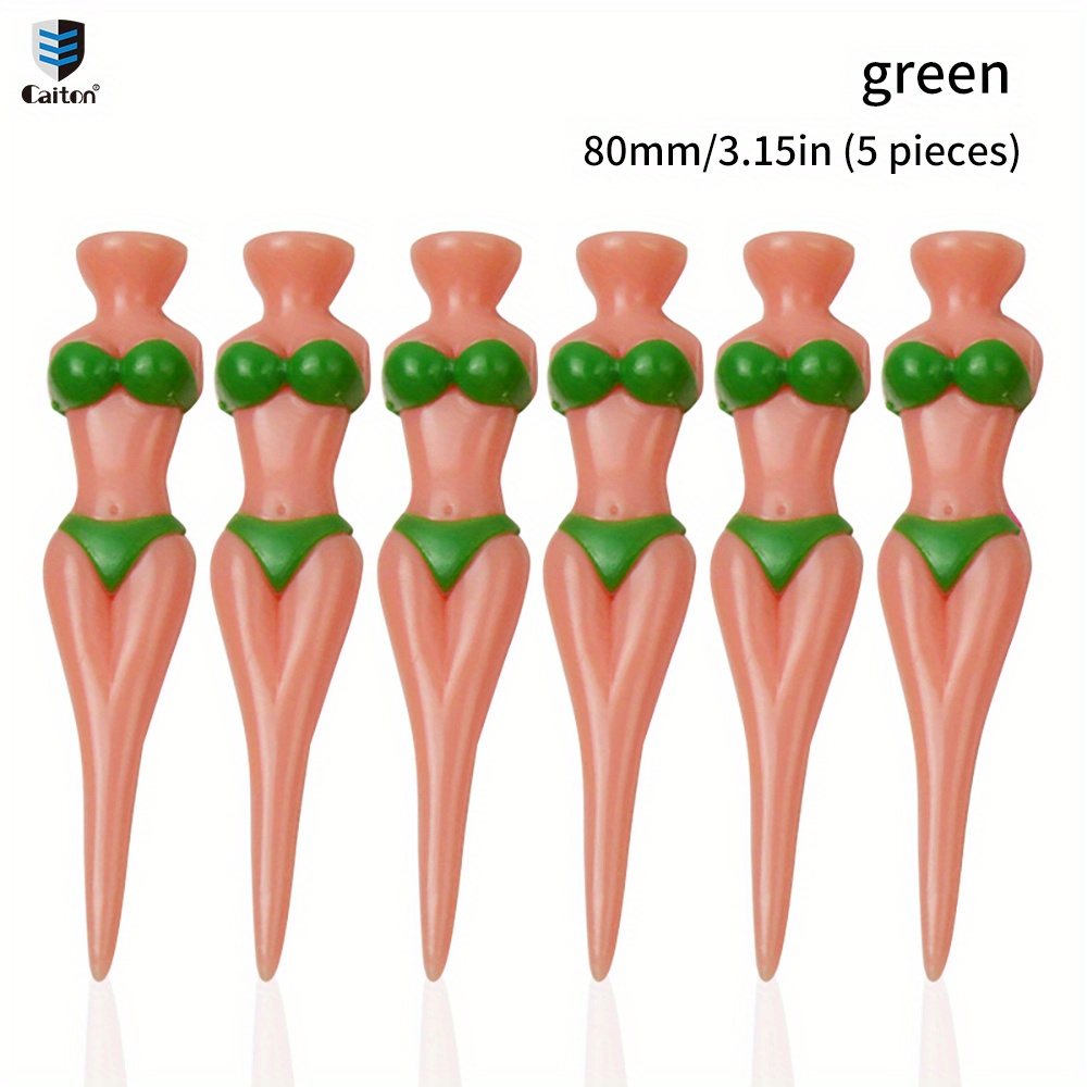 Funny Creative Women's Body Shaped Golf Tees Multicolor - Temu New