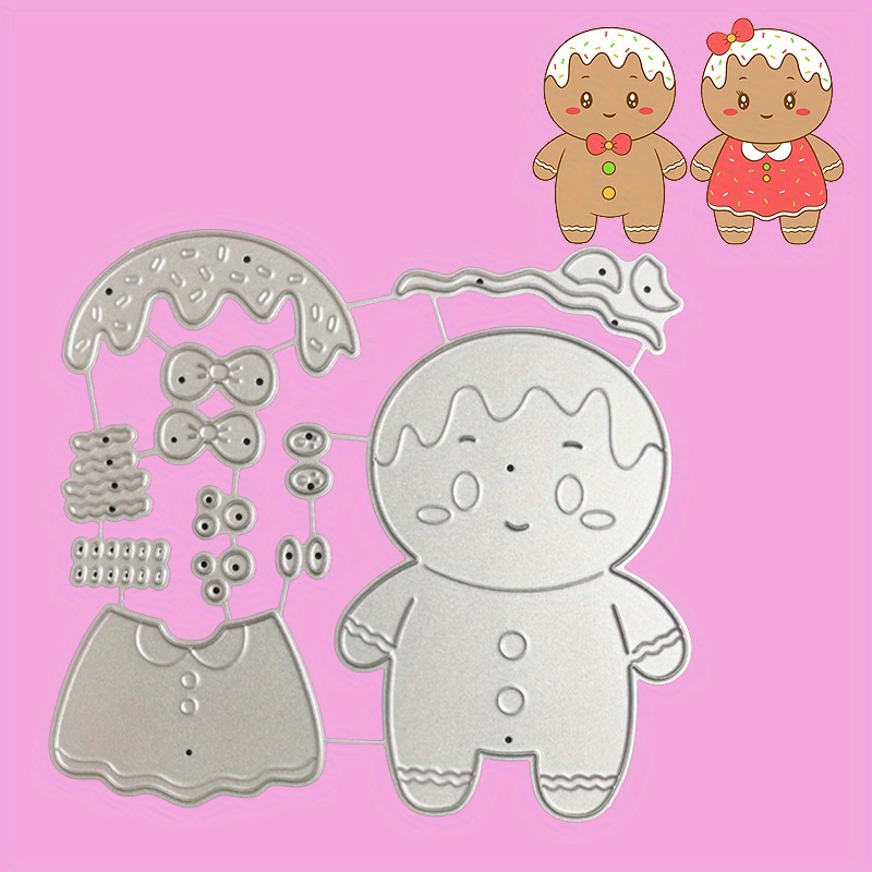  ZFPARTY Cute Gingerbread Man Metal Cutting Dies Stencils for  DIY Scrapbooking Decorative Embossing DIY Paper Cards : Arts, Crafts &  Sewing