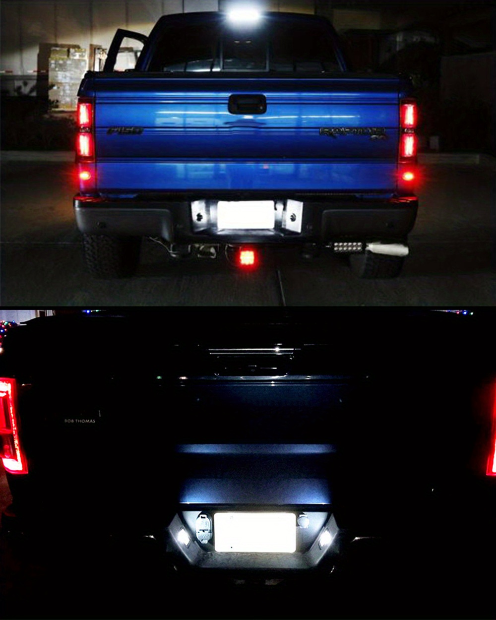 Led Car License Plate Lights White Auto Accessories For Ford - Temu