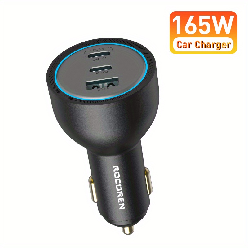 Rocoren Car Charger Fast Charging Charge Pd 3.1 3.0 Qc 5.0 - Temu