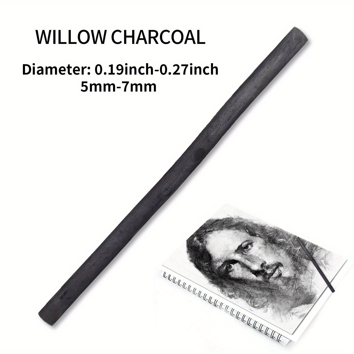 Willow Charcoal Sticks Natural Willow Sketch Charcoal For - Temu United  Arab Emirates
