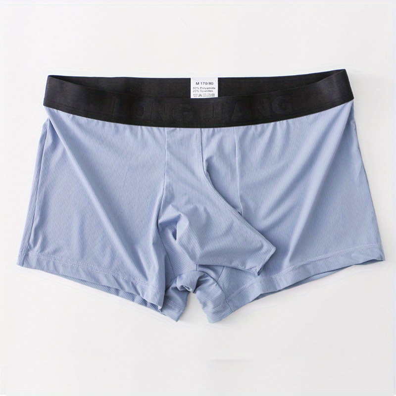 Men's Underwear Boxers Sexy Hollow Plain Color Separated - Temu