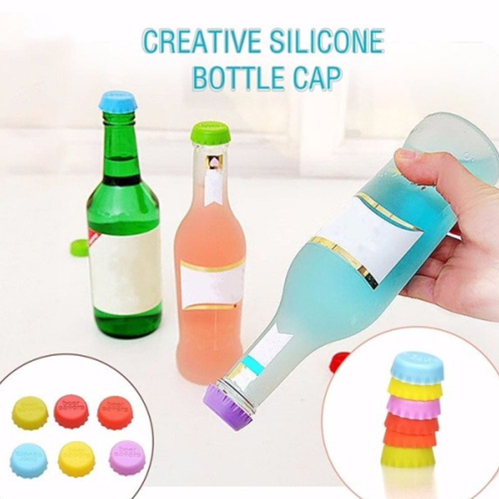 Bottle , Reusable Silicone Bottle Fresh-keeping , Sealed Beer Bottle ,  Vinegar Soy Sauce Bottle Soda Cola , Wine Protective Stopper - Temu