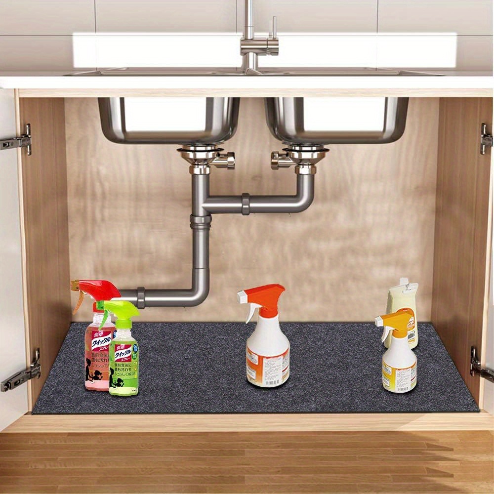 Under The Sink Mat Durable Premium Mats Protect Kitchen And - Temu