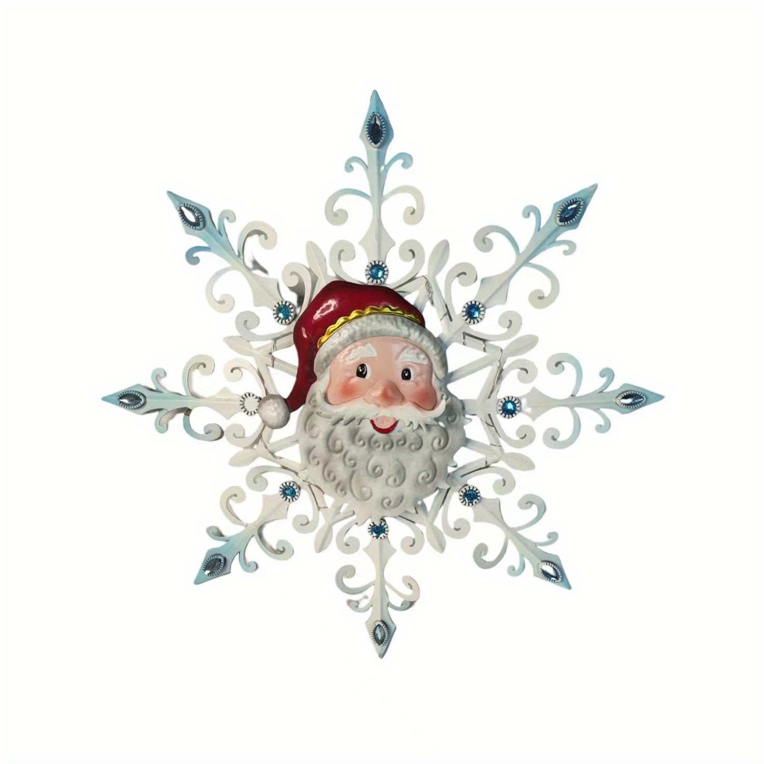 Adornos De Navidad Con Forma De Estrella De Color Plateado Brillante, 1