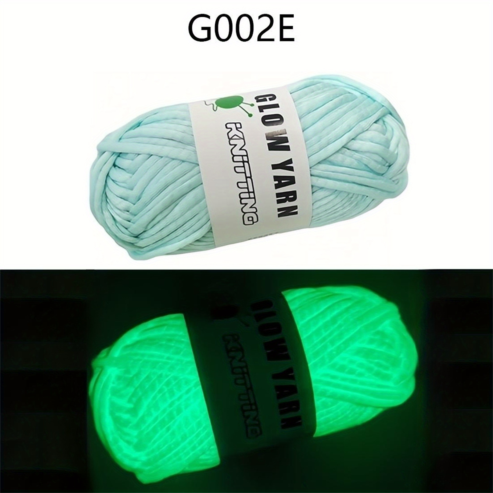 Luminous Knitting Glowing Crochet Yarn Thick Glow In - Temu Australia