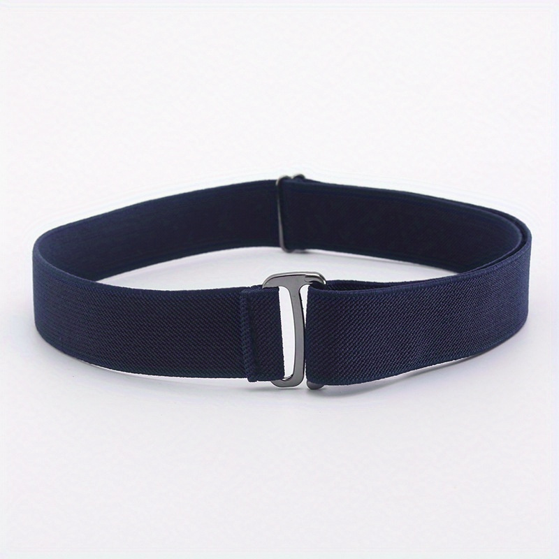 DeliaWinterfel Elastic No Buckle Stretch Belt, For Jeans Pants Navy2