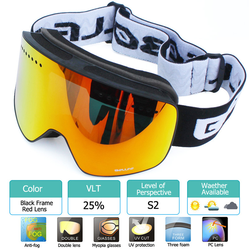2 Piezas Gafas De Esquí, Gafas De Snowboard Para Hombres, Mujeres Y Niños -  Protección Uv Espuma A Prueba De Rasguños Y Antipolvo, Moda de Mujer