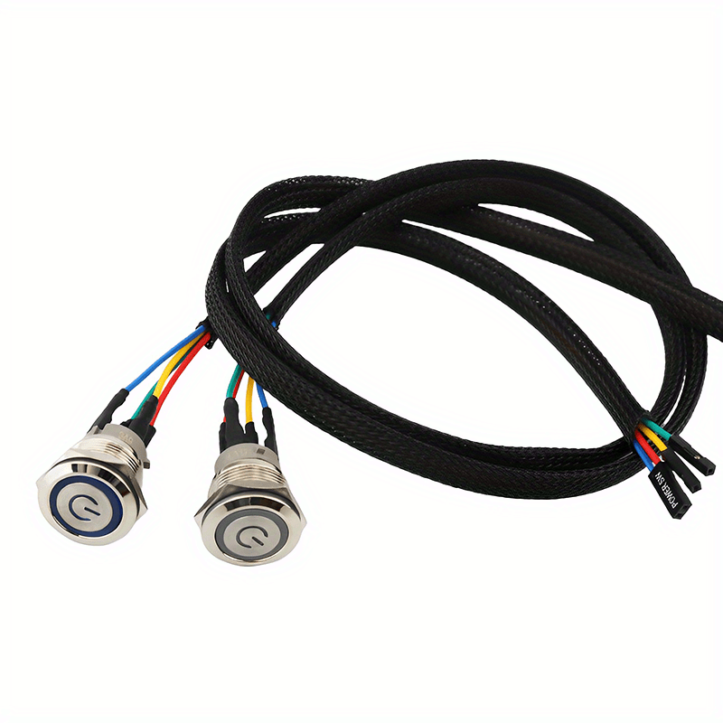 Lot Power Button Switch Cable For Pc Reset Computer Power - Temu