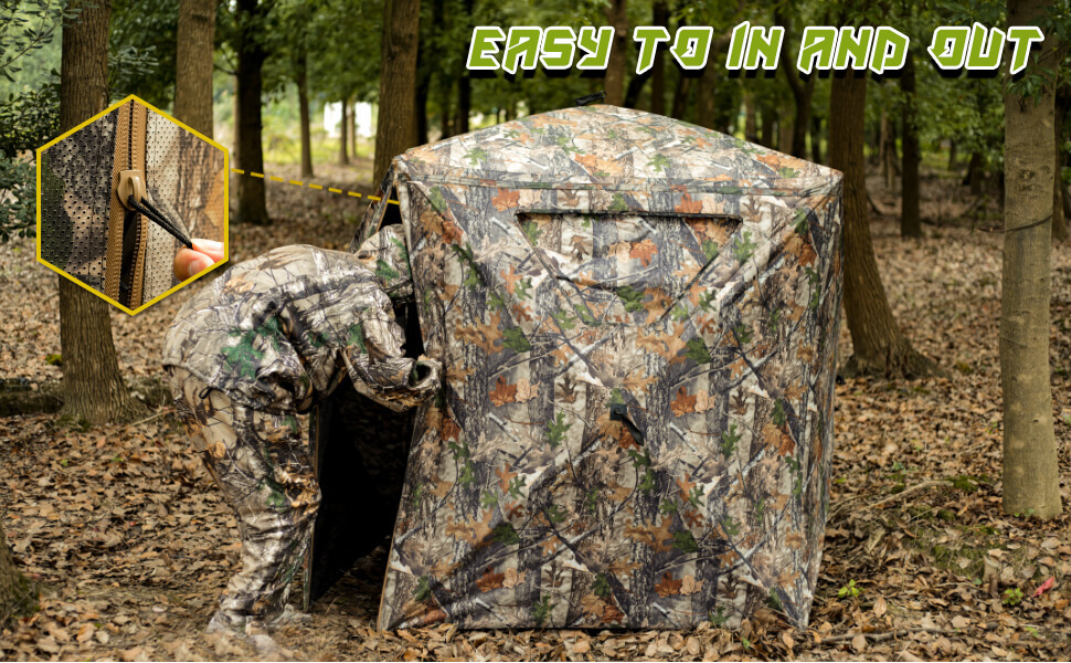 Hunting Blind 2 Person Pop Blinds 360 Degree See Portable - Temu