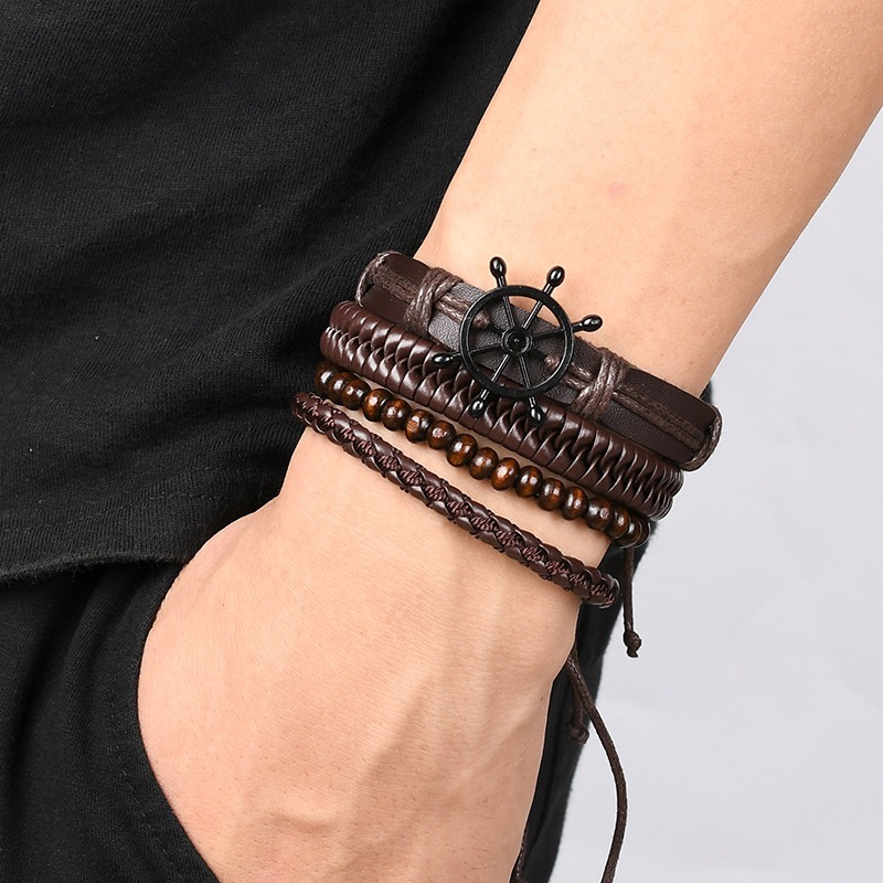 Hand Woven Leather - Dark Roast