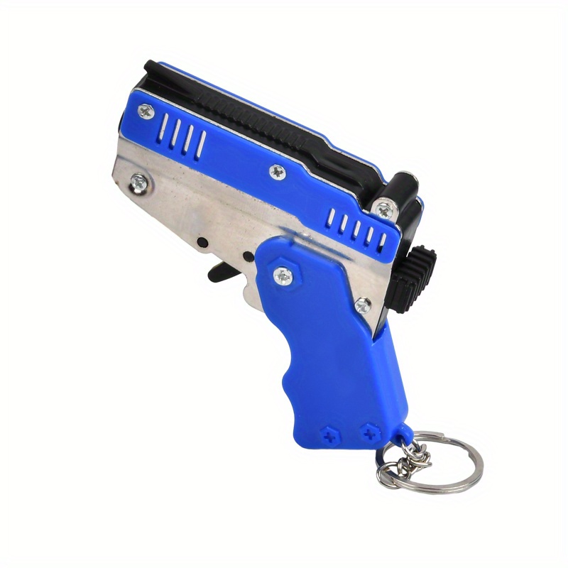 Portable Mini Finger Toy Gun with Throwable Shell, Soft Bullet Gun