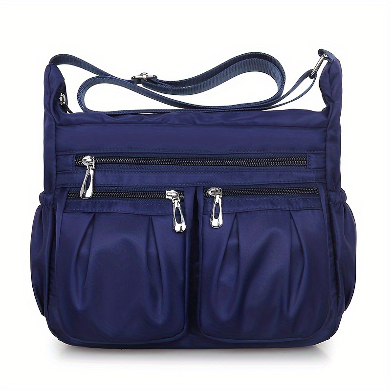 Multi Pockets Nylon Crossbody Bag Stylish Shoulder Bag Purse Temu Australia