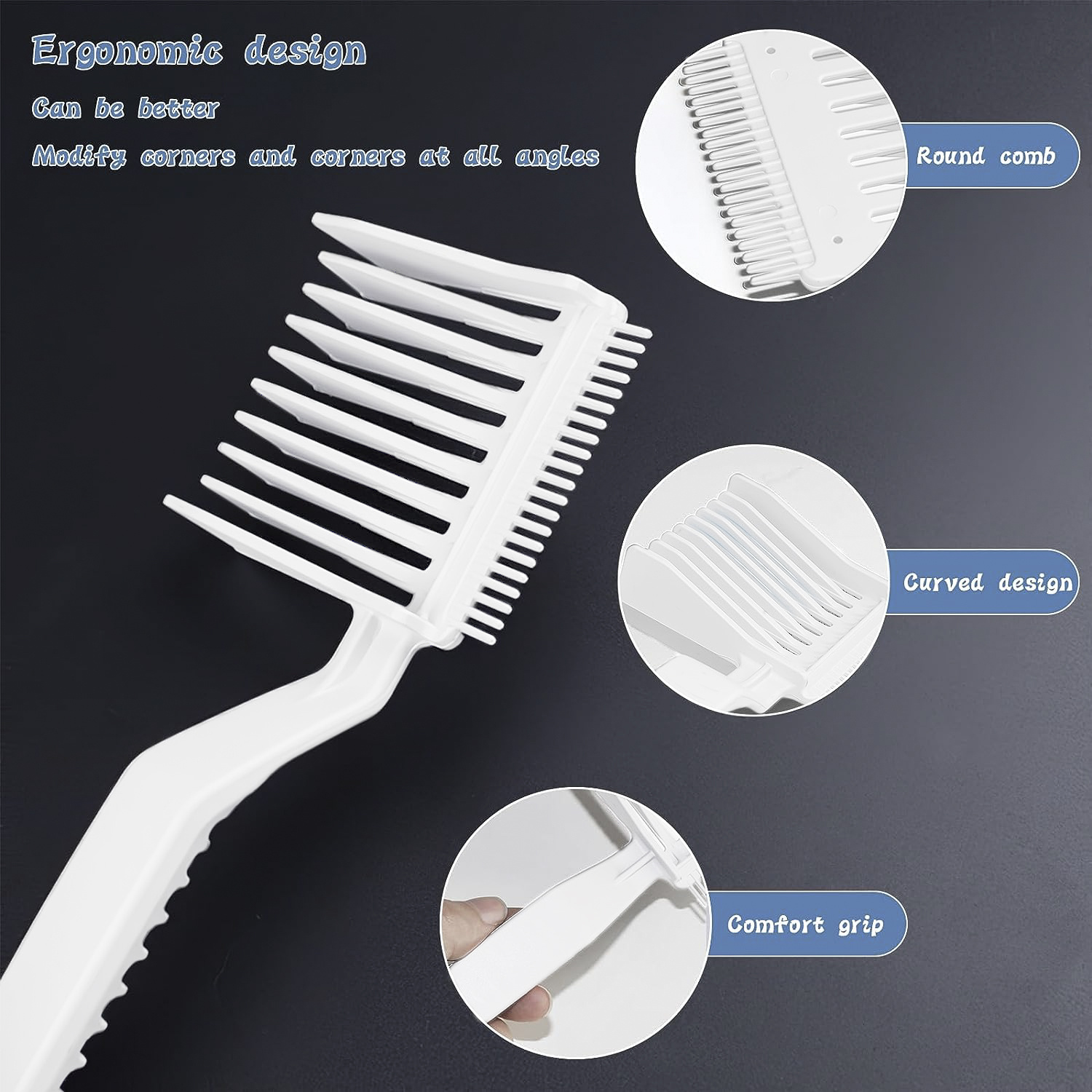 Kit De 6 Peignes Professionnels Pour Coiffure – Coupe, Couleur, Mèches – Formulpro – Neuf – Noir