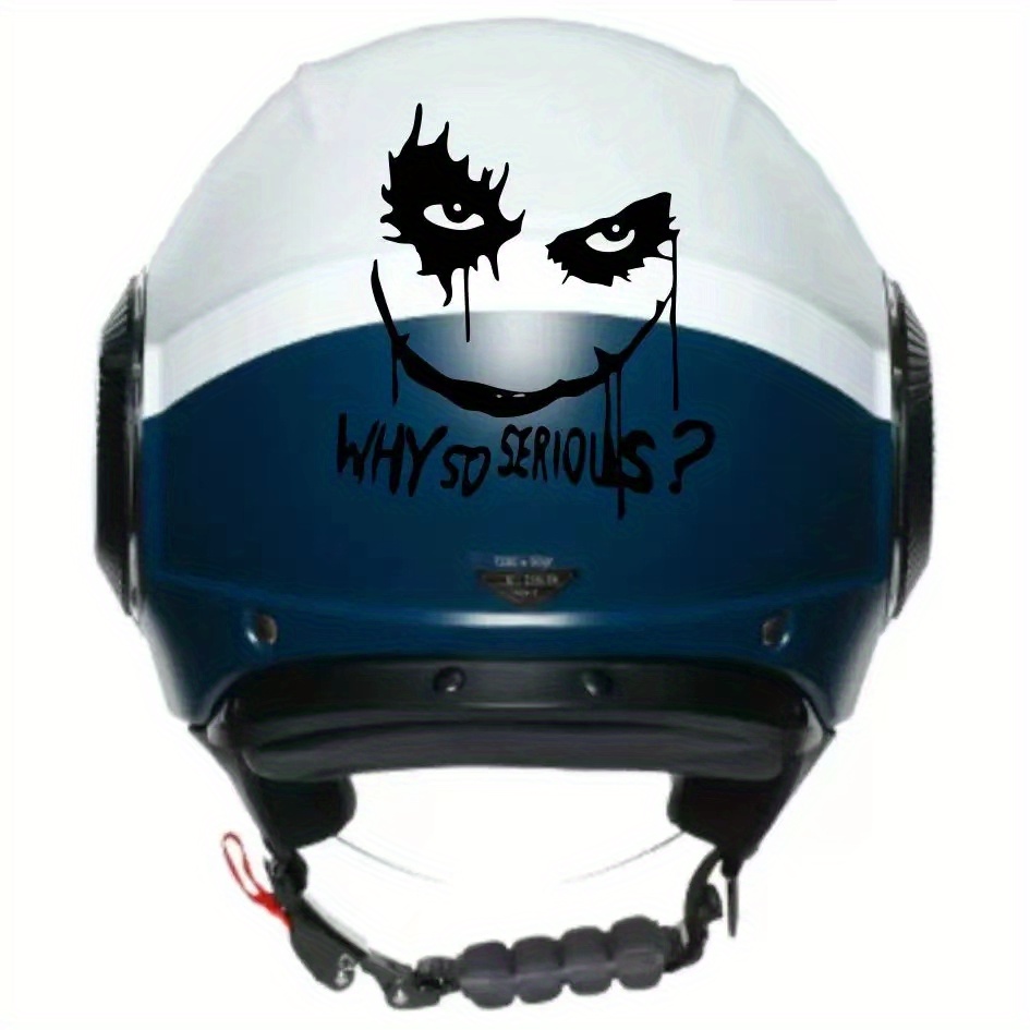 Motorcycle Clown Happy Face Vinyl Stickers Car Helmet Decals