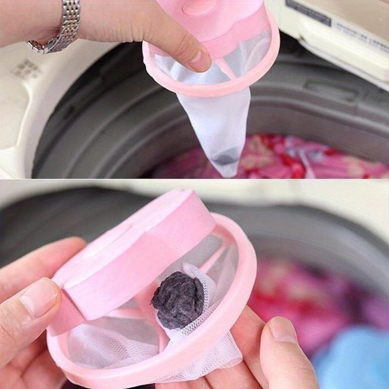 Daisy Laundry Hair Catcher / Washing Machine Lint Catcher - Pink