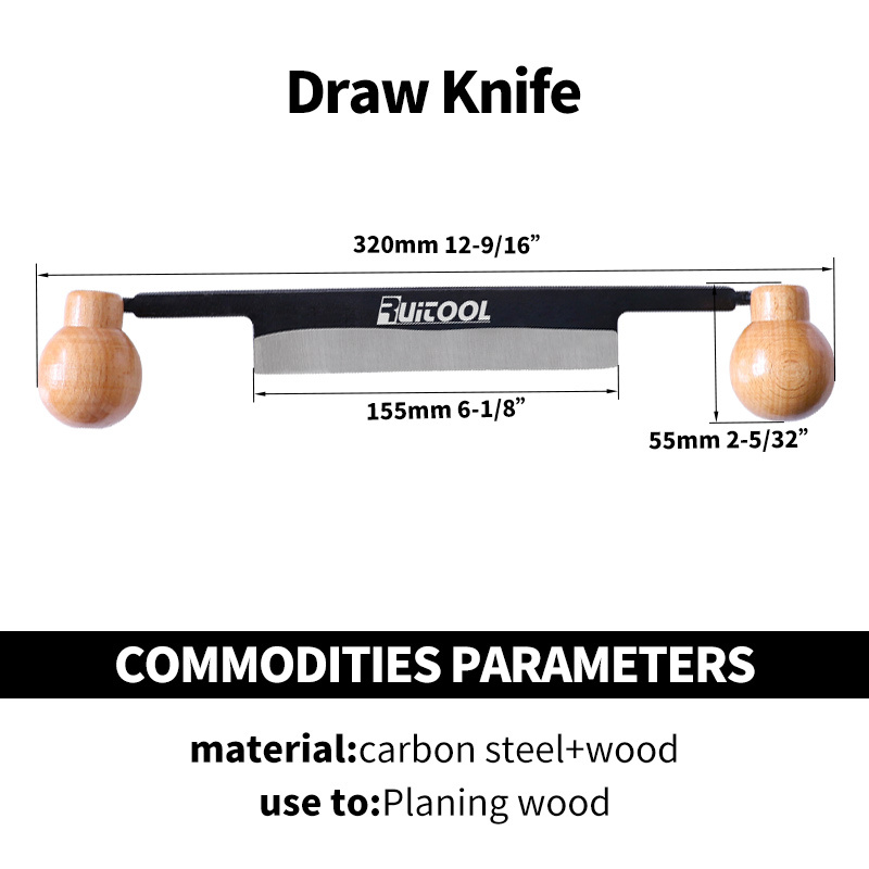 Draw Shave Knife And Sharpening Stone Set Straight Draw Shave Tool With  Double Sided Cutting Edge Round Wood Handle For Woodworking Debarking Hand  Tool - Temu