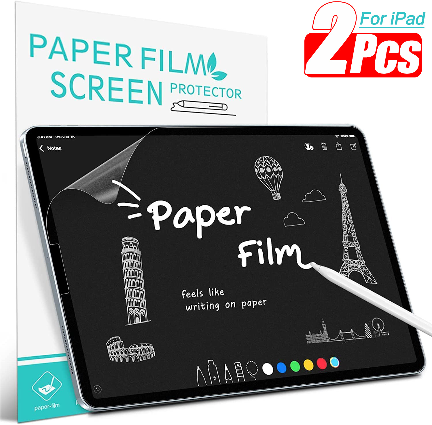 Film de protection d'écran en papier pour iPad Pro 12.9'' (2018