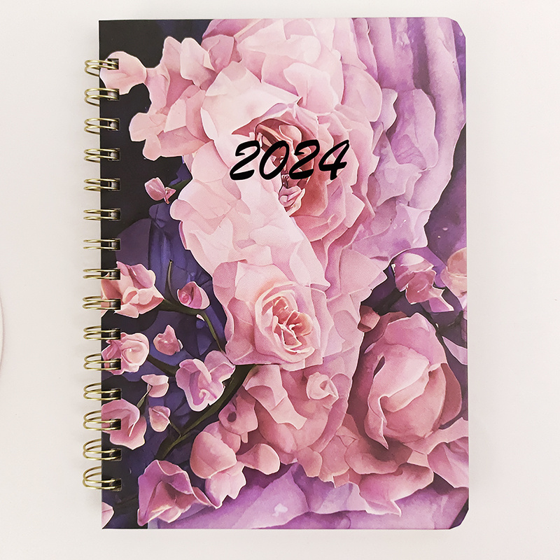 2024 Planner - A5 Weekly & Monthly Planner Spiral Bound, January 2024 -  December 2024, 6.4 x 8.5 with Flexible Cover, Tabs, Strong Twin-Wire
