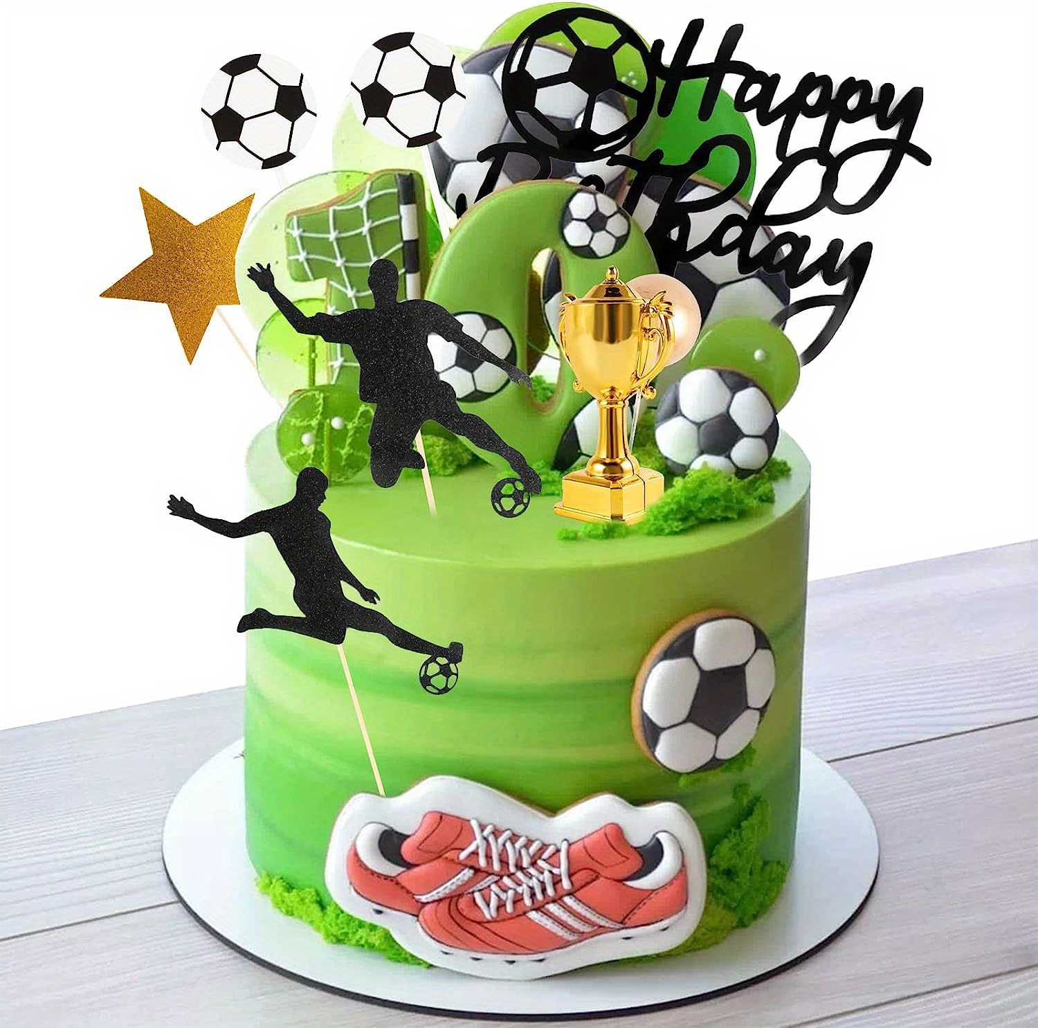 34 Pezzi Cake Topper Calcio Decorazioni Torte Calcio - Temu Italy