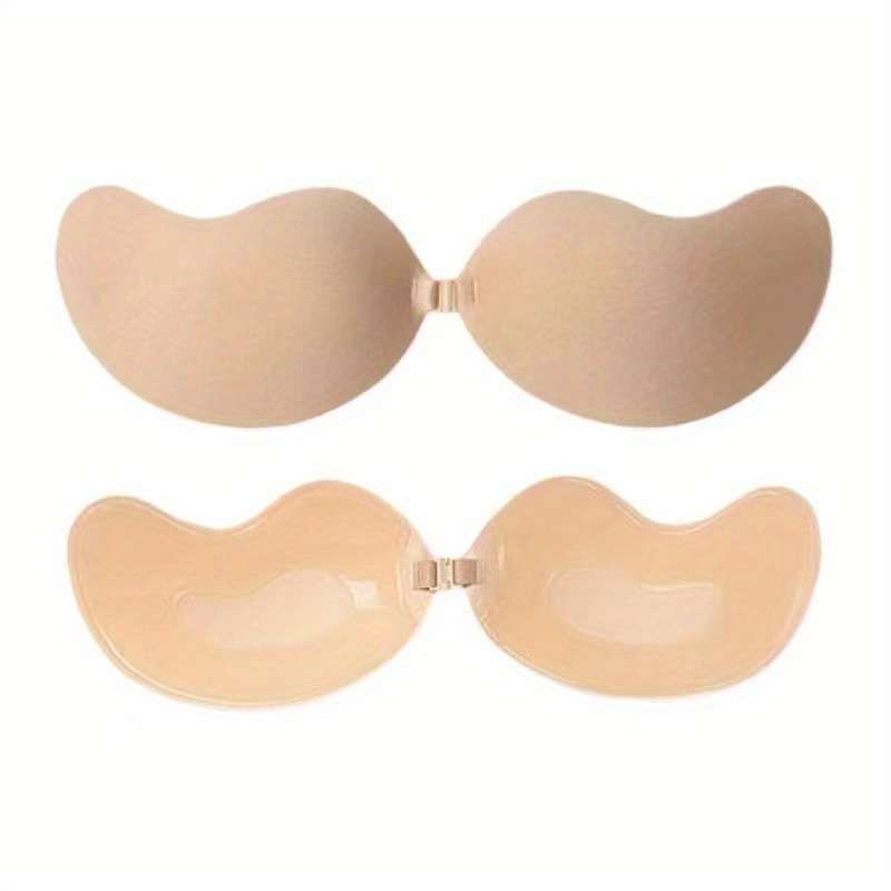 Adhesive Bra Strapless Sticky Invisible Push up Silicone Bra for Backless  Dress with Nipple Covers(2 pcs) 