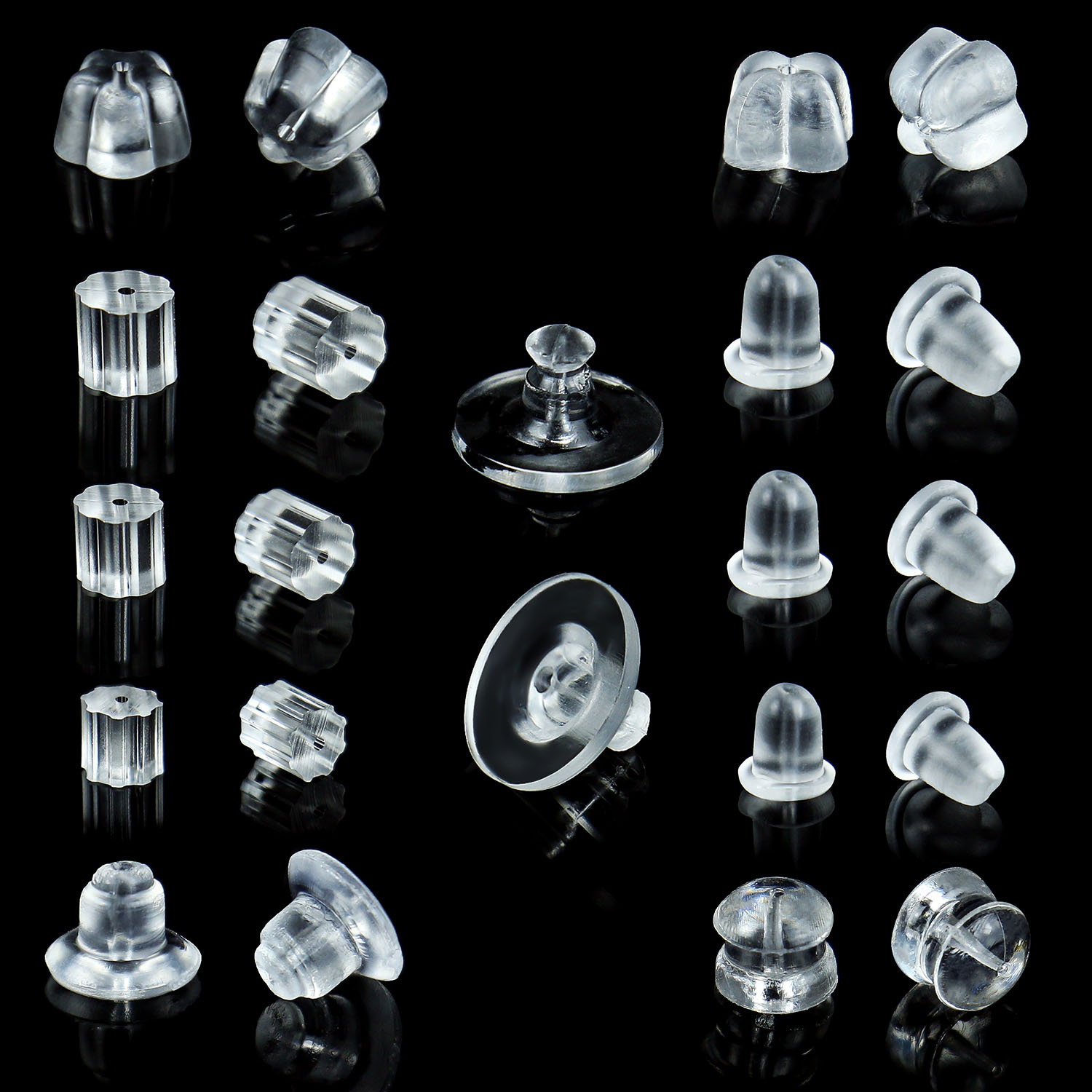 Silicone Earring Backs, Hypoallergenic Soft Earring Stoppers, Clear Earring  Backing Replacement For Stud Post Fishhook Earrings - Temu