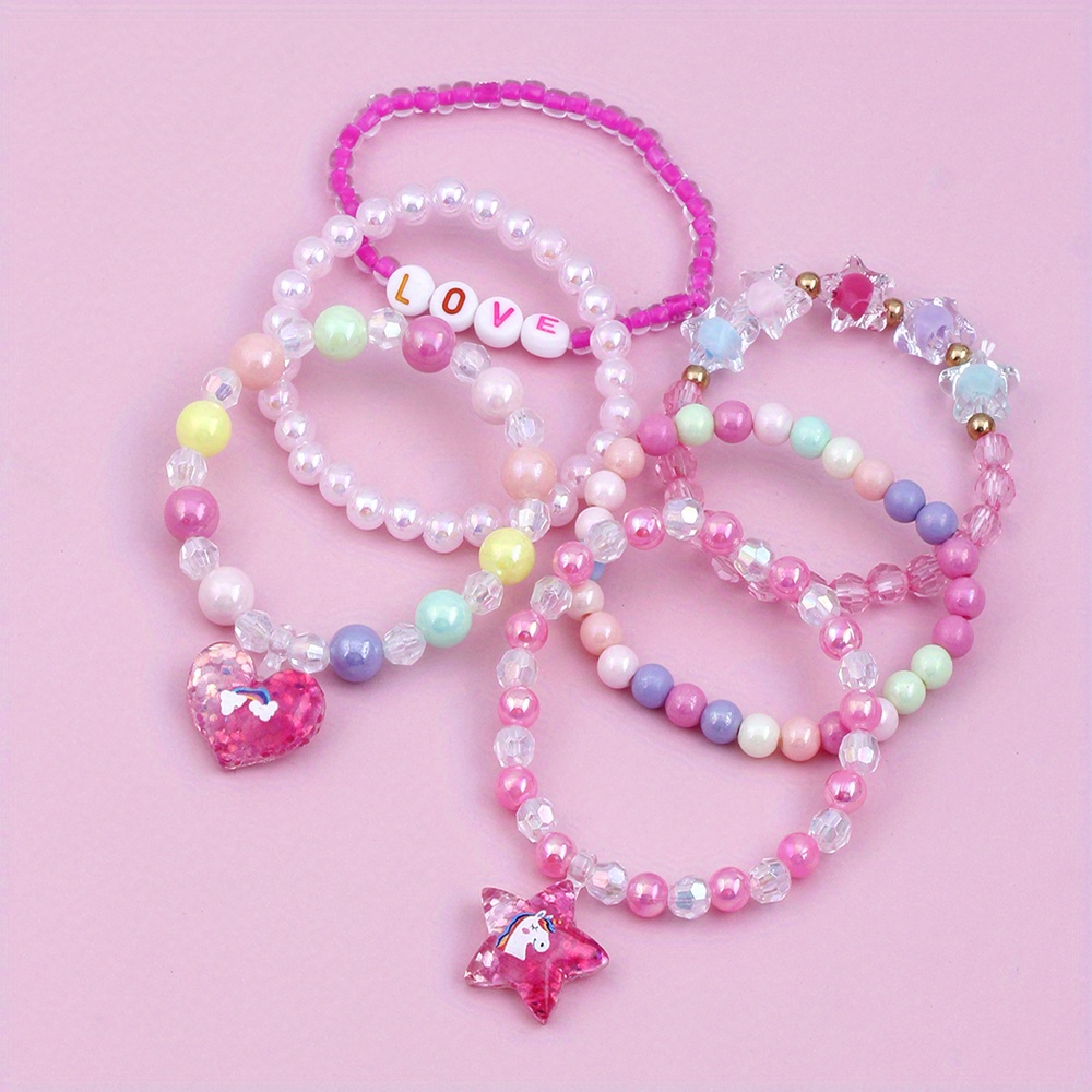 Colorful Bracelets Cute Cartoon Horse Pentagram Heart Shape - Temu Canada