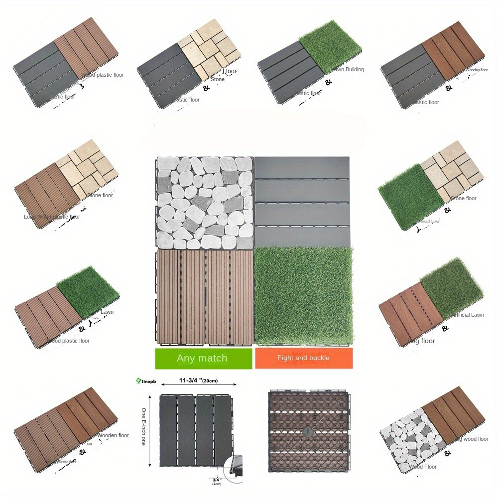 High Strength Pvc Splicing Floor Mat Interlocking Deck Tiles Temu