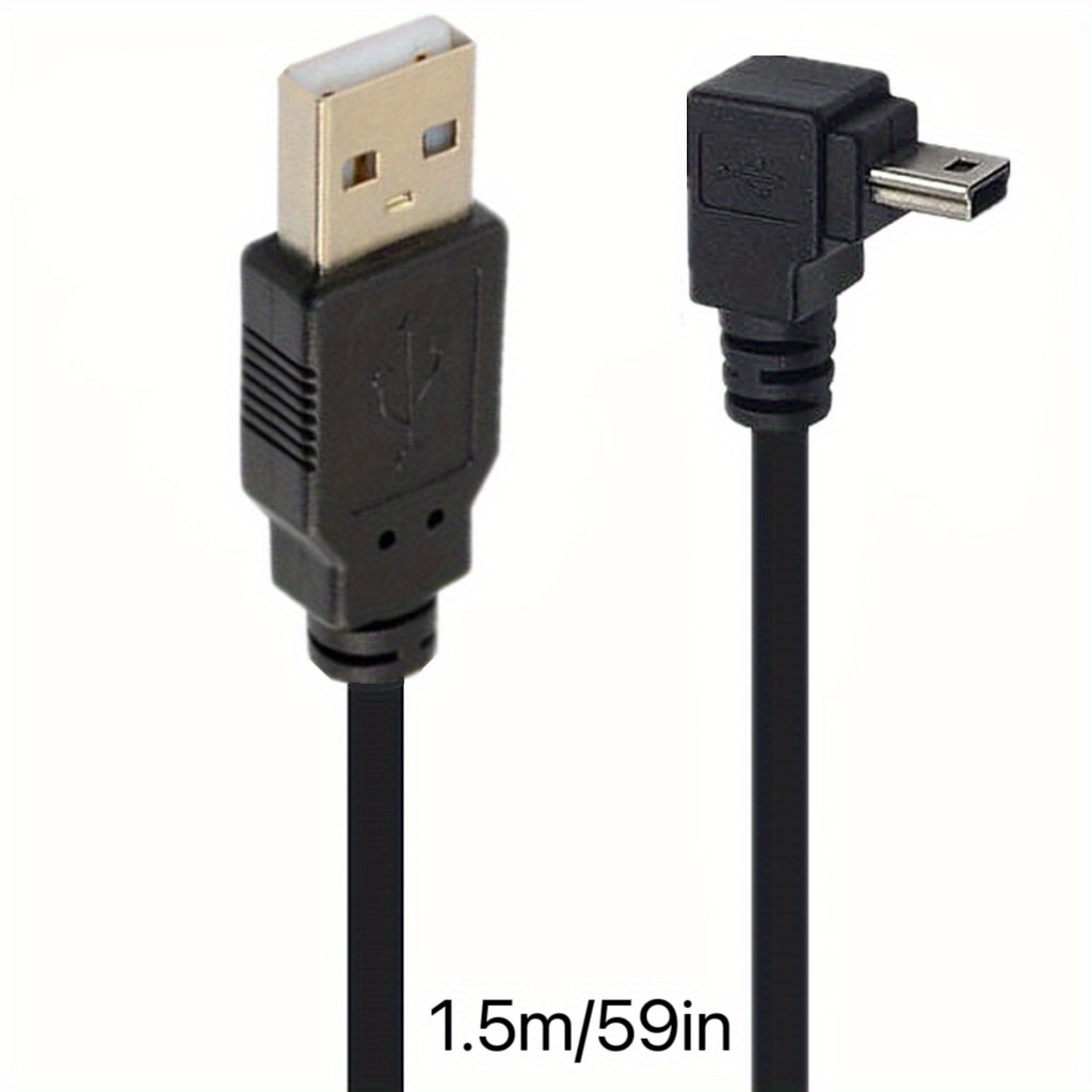 90 Grad Gewinkelt USB 2.0 A Zu Mini B USB 5 Pin Kabel 4,9FT/1,5M