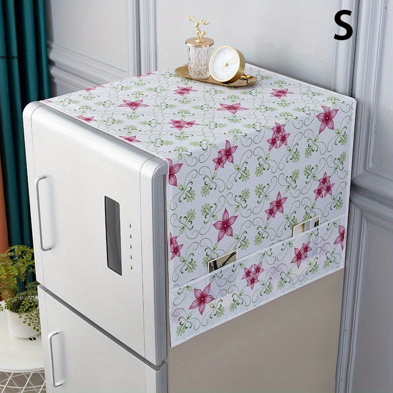 Fridge Dust Proof Cover Washing Machine Top Cover with Storage