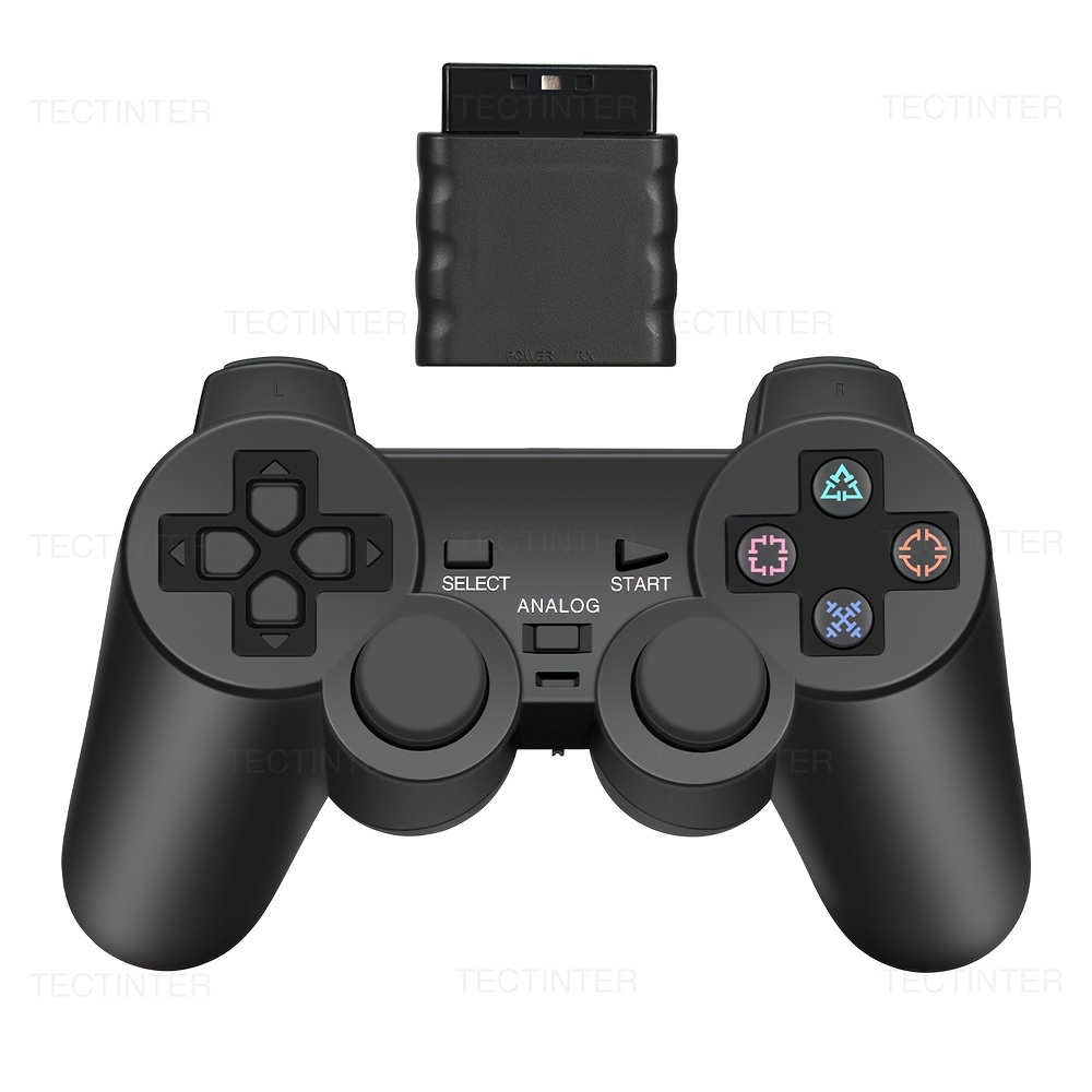 Wireless Controller For PS2/PS1 Gamepad Dual Vibration Shock For