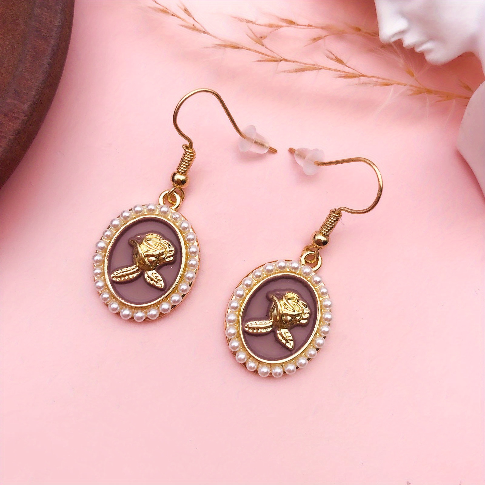 Boucles D'oreilles Pendantes Mouton En étain - Longueur 38 Mm, Largeur 26 Mm | Bijoux Fantaisie Mignons, Coffret Cadeau Velours