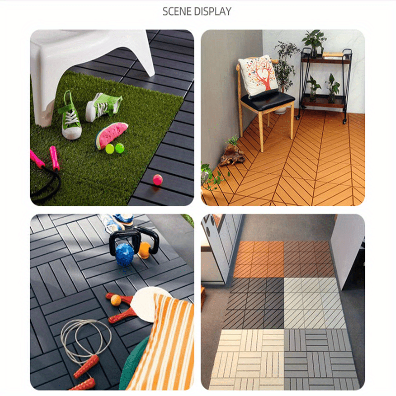 High Strength Pvc Splicing Floor Mat Interlocking Deck Tiles - Temu