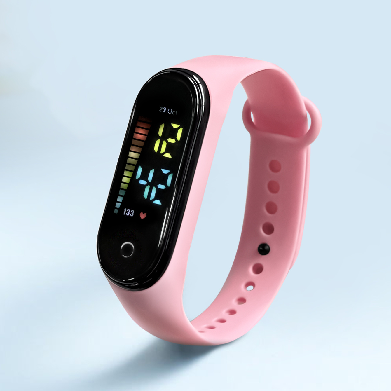  ZSQZJJ Reloj LED neutro, pantalla táctil, pantalla digital,  reloj electrónico adecuado para hombres y mujeres, resistente al agua,  multifuncional, reloj de estudiante : Ropa, Zapatos y Joyería