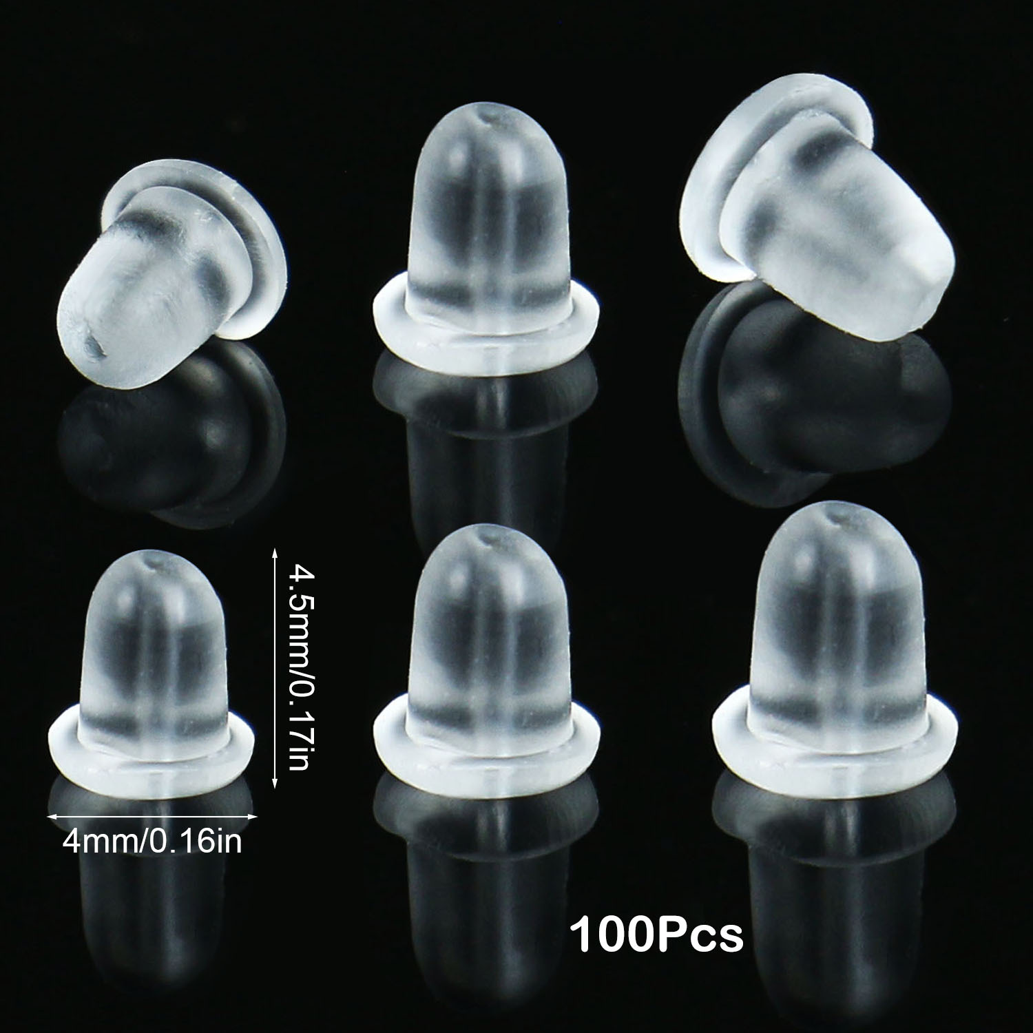 Silicone Earring Backs Hypoallergenic Soft Earring Stoppers - Temu