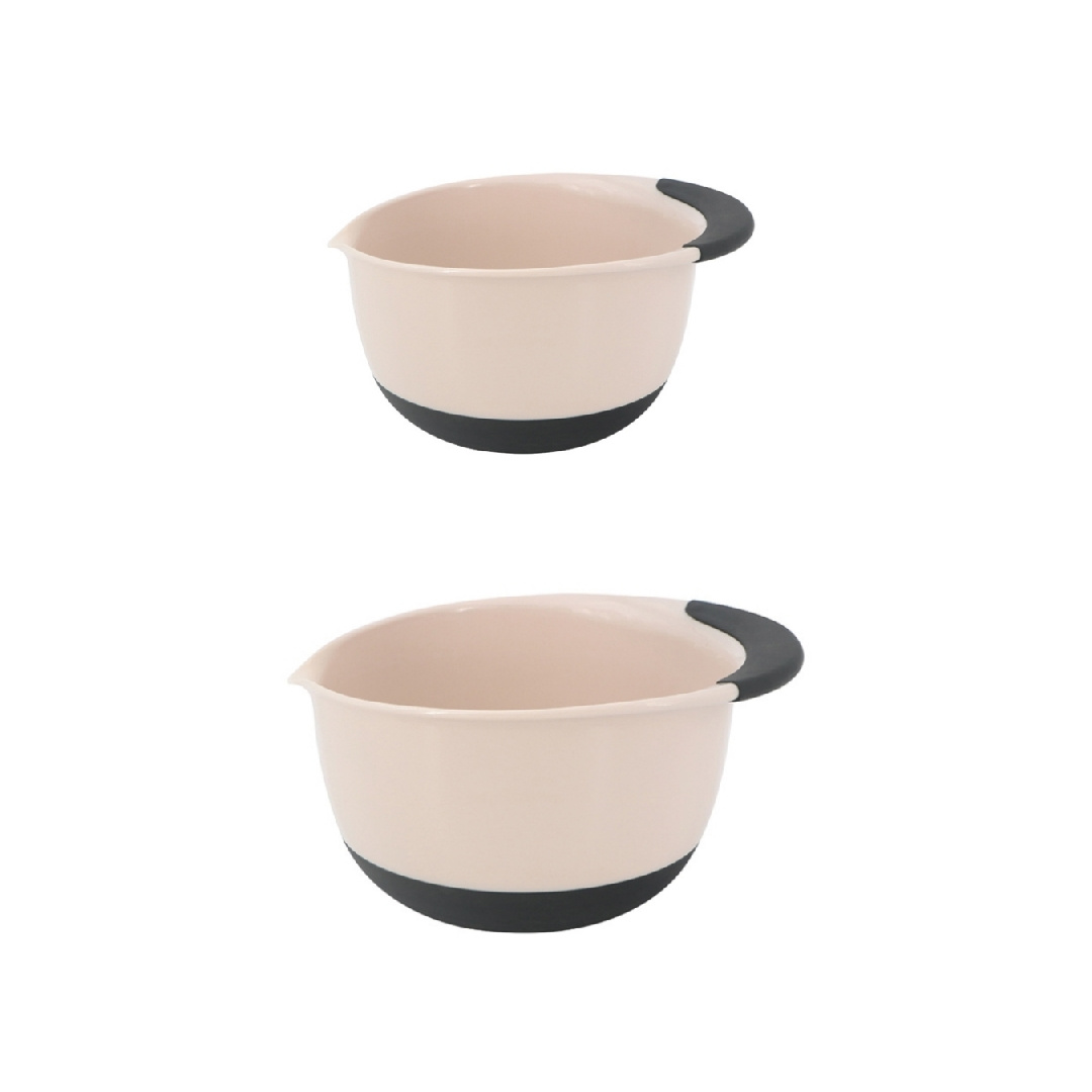 Plastic Mixing Bowls Set With Non-slip Bottom And Double Spouts, Versatile  Meal Prep Bowls Set For Kitchen, Nested Bowl For Baking And Cooking - Temu